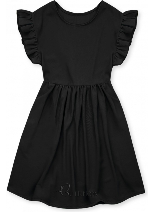 Kleid aus weicher Viskose schwarz