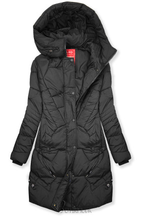 Winterjacke im lässigen Schnitt Schwarz