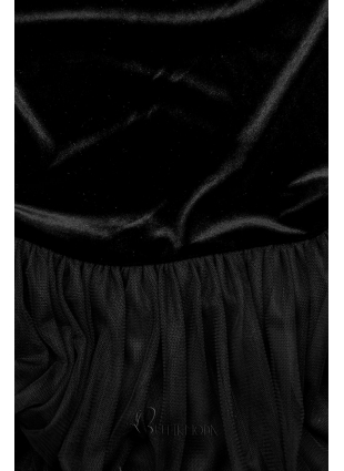 Kleid mit Tüllrock schwarz