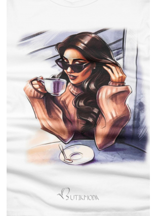Shirt Coffee lover weiß