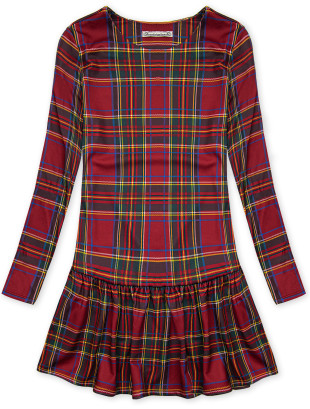 Kleid Karo Rot