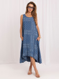 Maxi-Sommerkleid mit V-Ausschnitt und Print