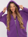Lila Kapuzenpullover