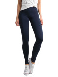 Blaue Basic Leggings