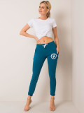Meeres Sweatpants mit Applikation