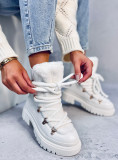 Schneestiefel mit Kunstfell Weiß