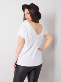 Weißes Plus-Size T-Shirt aus Baumwolle