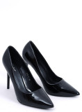 Glänzende Damenpumps Schwarz