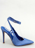 High-Heel-Sandalette Blau