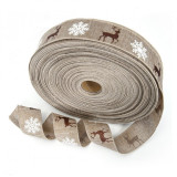 Geschenkverpackungsband WINTER  Beige