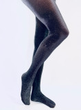 Glänzende Damenstrumpfhose Schwarz