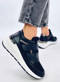 Sneaker mit Klettverschluss Schwarz