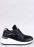 Sneaker mit Klettverschluss Schwarz