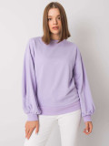 Lila Sweatshirt mit Rückenausschnitt