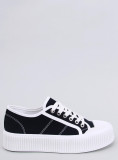 Plateau-Canvas-Sneaker Schwarz