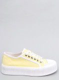 Plateau-Canvas-Sneaker Gelb