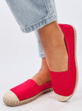 Stoff-Espadrilles Rot