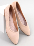 Beige Wildleder-Ballerinas