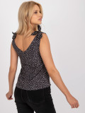 Stylisches schwarzes Top mit Druck