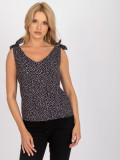 Stylisches schwarzes Top mit Druck