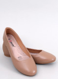 Ballerinas aus Leder Beige