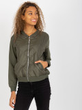 Khaki gesteppte Bomberjacke mit Taschen RUE PARIS