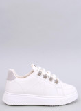 Damen-Sneaker mit Zirkonen Beige