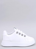 Damen-Sneaker mit Zirkonen Weiß