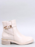 Beige Stiefeletten SABINE