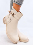 Beige Stiefeletten SABINE