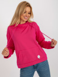 Rosa Damen Kapuzenpullover