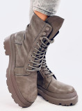 Damen-Schnürschuhe INES Grau