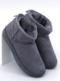 Niedrige Damen-Schneestiefel Grau