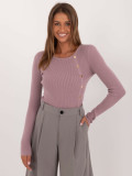 Lila Pullover mit langen Ärmeln