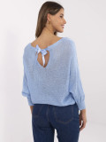 Eleganter Pullover in hellblau
