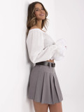 Stylischer grauer Rock mit hohem Bund
