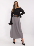 Eleganter Maxi-Rock in Grau