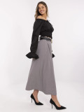 Eleganter Maxi-Rock in Grau
