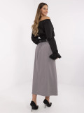 Eleganter Maxi-Rock in Grau