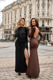 Kleid mit offenem Rücken, schwarz