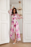 Fiorella – Wickel-Midikleid aus Chiffon