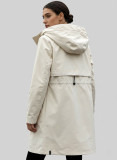 Damen-Übergangsjacke mit Kapuze - Ecru