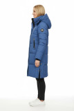 Blaue Damen-Winterjacke im Langschnitt BLIZZARD