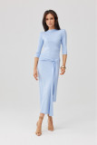 Midi-Kleid in Hellblau