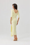 Gelbes Midi-Kleid Lidiana
