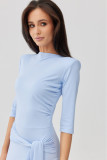 Midi-Kleid in Hellblau