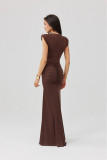 Noelia – Maxi-Kleid in Braun