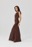 Noelia – Maxi-Kleid in Braun