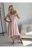 Rosa Midi-Kleid
