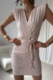 Mini-Kleid in hellem Beige